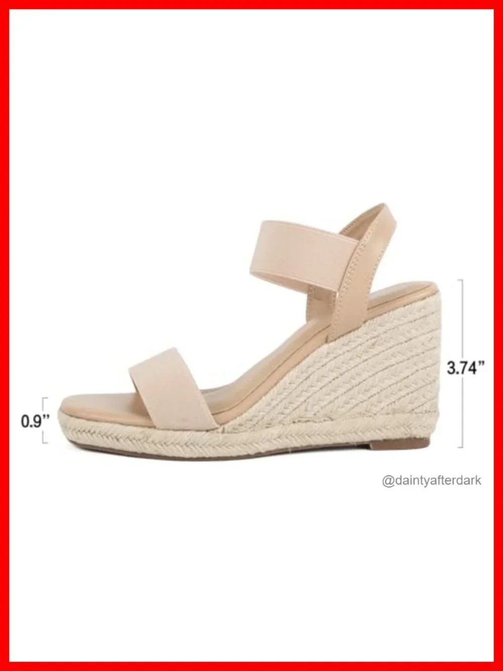 Women's Espadrille Platform Wedge Sandals Square Open Toe Ankle Strap Faux